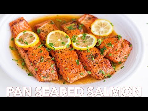 Receta fácil de salmón a la sartén con mantequilla de limón