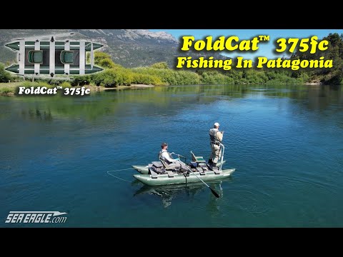 Sea Eagle® FoldCat™ 375fc pescando en la Patagonia con el pescador profesional Denis Isbister