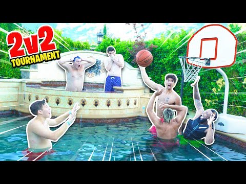 EPIC 2HYPE 2v2 POOL Mini Basketball TOURNAMENT!