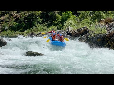 Rafting sur la rivière Trinity. Californie. Juin 2020