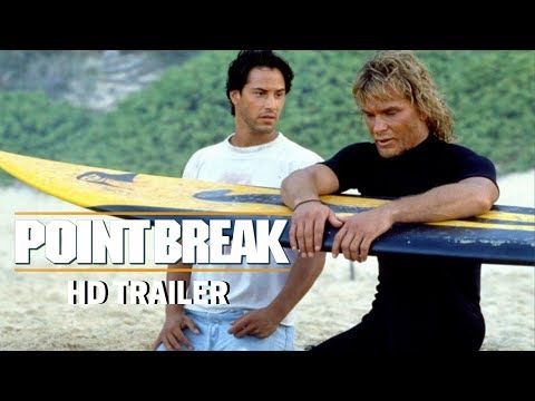 POINT BREAK (1991) Trailer #1 - Patrick Swayze - Keanu Reeves