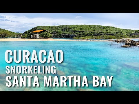 Snorkeling CURACAO Santa Martha Bay - Mareni Beach [4K]