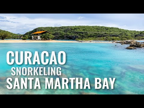 Snorkeling CURACAO Santa Martha Bay - Mareni Beach 2019 [4K]