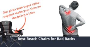 Meilleures chaises de plage pour mal de dos
