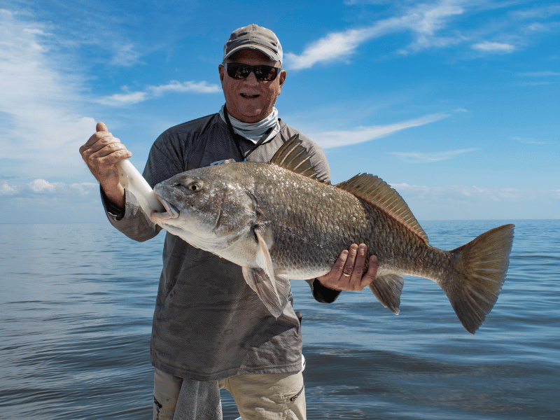 Large Black Drum Fish