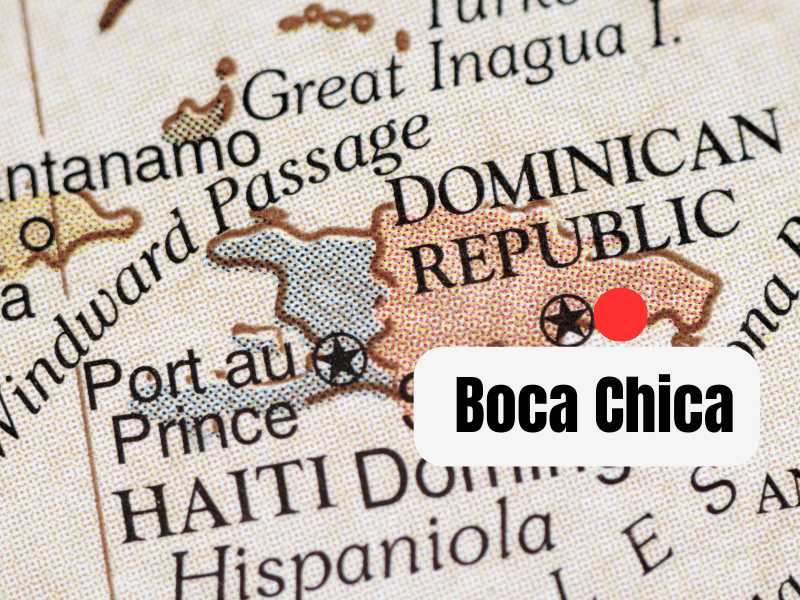 Map of Boca Chica
