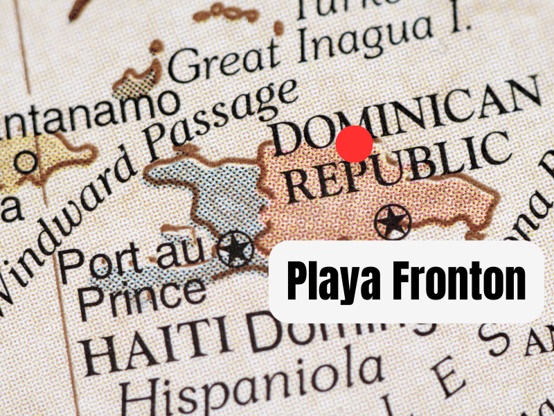 Karte von Playa Fronton
