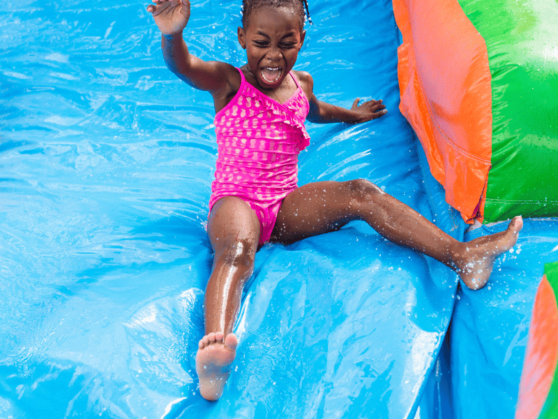 Wet Inflatable Pool Slide