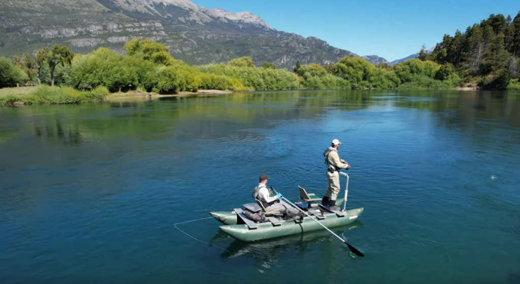 Best Inflatable Pontoon Boat Sea Eagle FoldCat 375fc Fishing In Patagonia With Denis Isbister. Source : SeaEagle.com