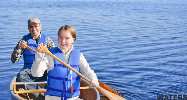 Teen life jacket for canoeing